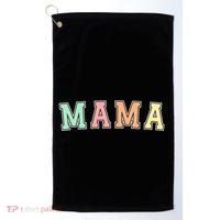 Mama Varsity Cute Mothers Day Golf Towel thumb 0