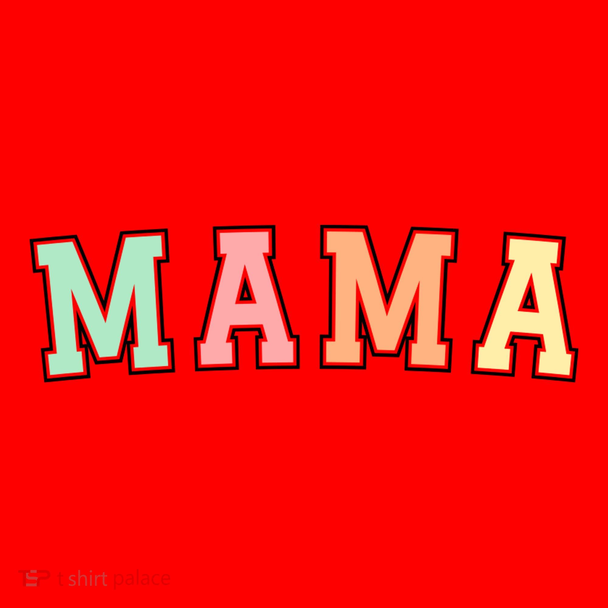 Mama Varsity Cute Mothers Day Santa Hat