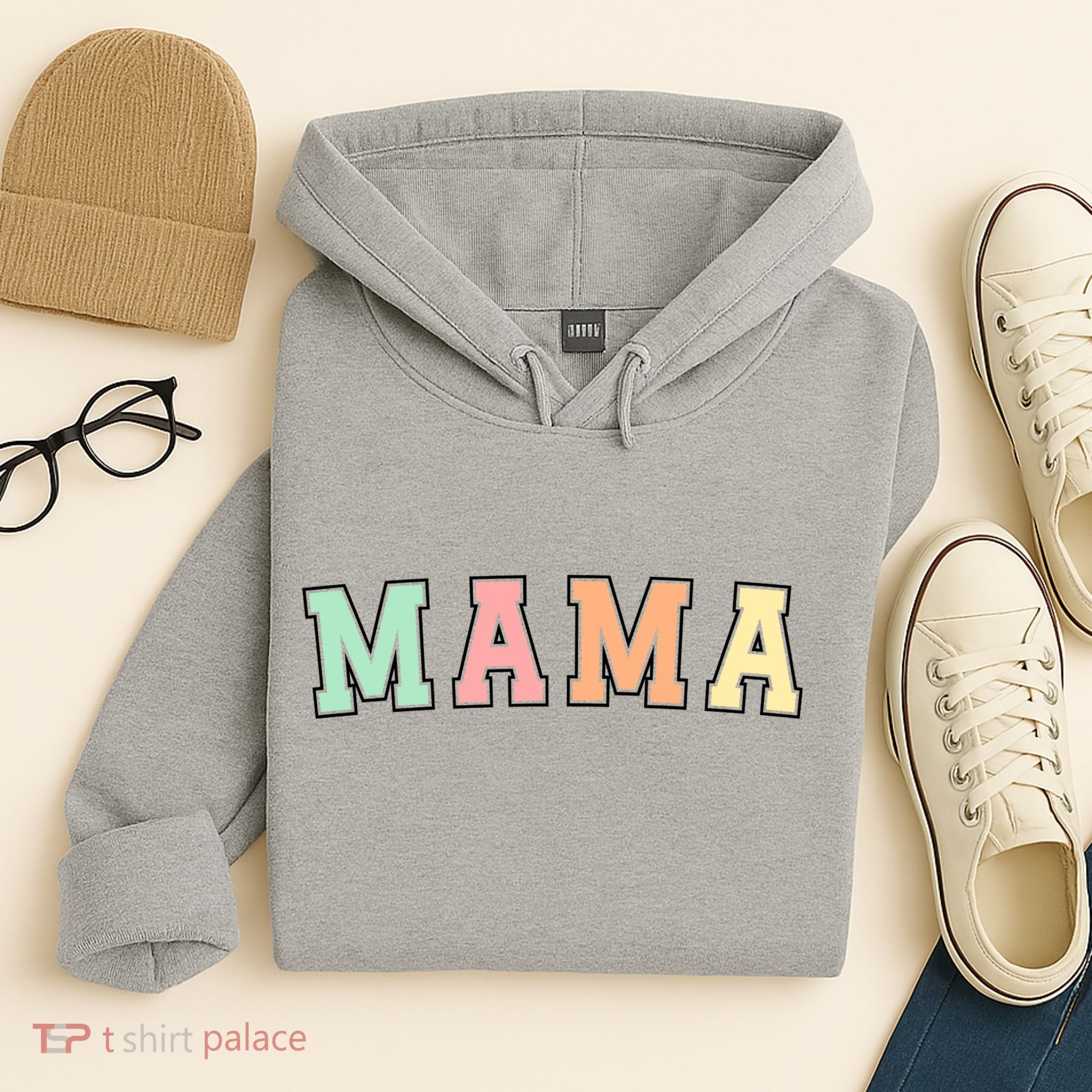 Mama Varsity Cute Mothers Day Hoodie
