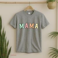 Mama Varsity Cute Mothers Day T-Shirt thumb 2