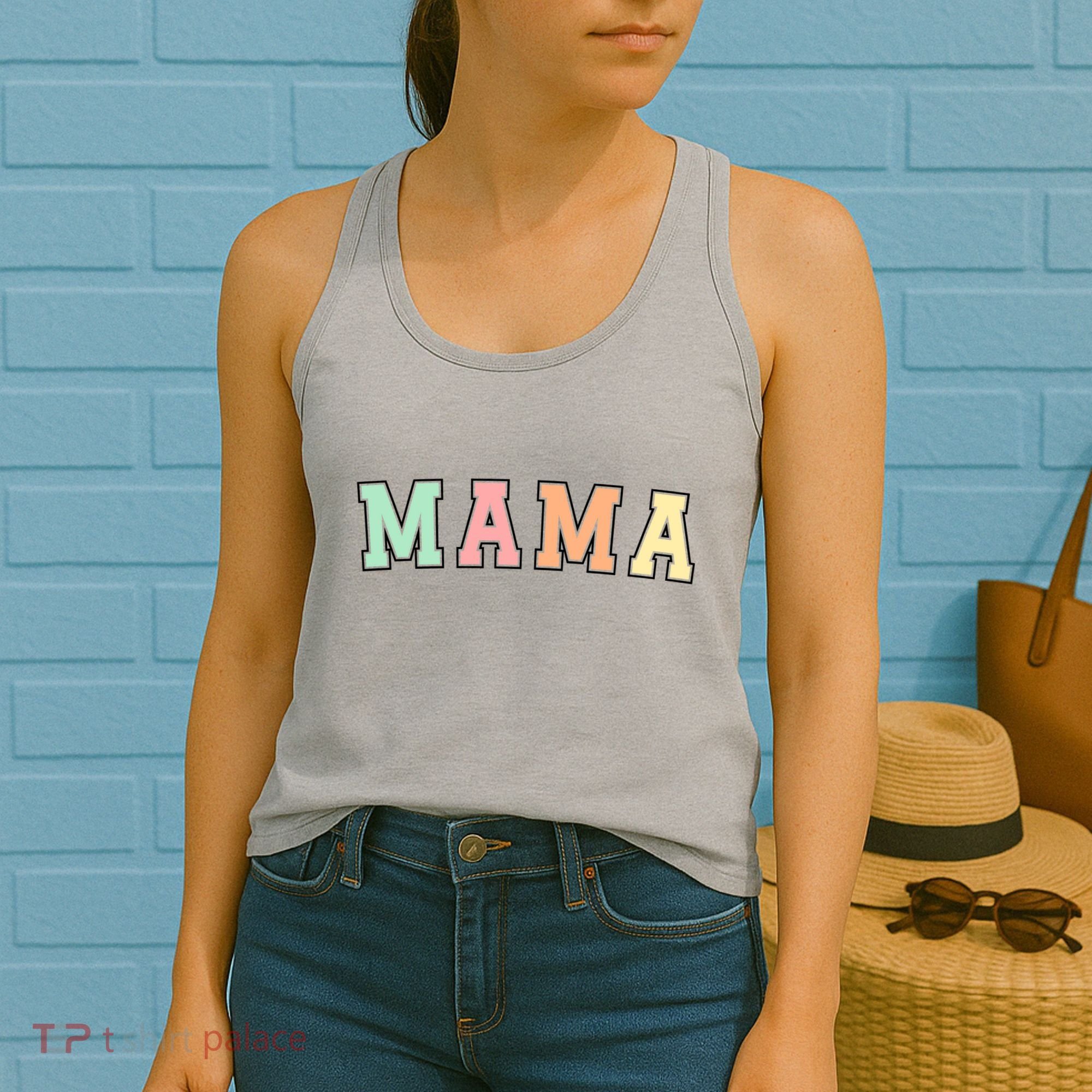 Mama Varsity Cute Mothers Day Women's Tank Top