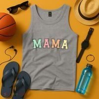 Mama Varsity Cute Mothers Day Tank Top thumb 4