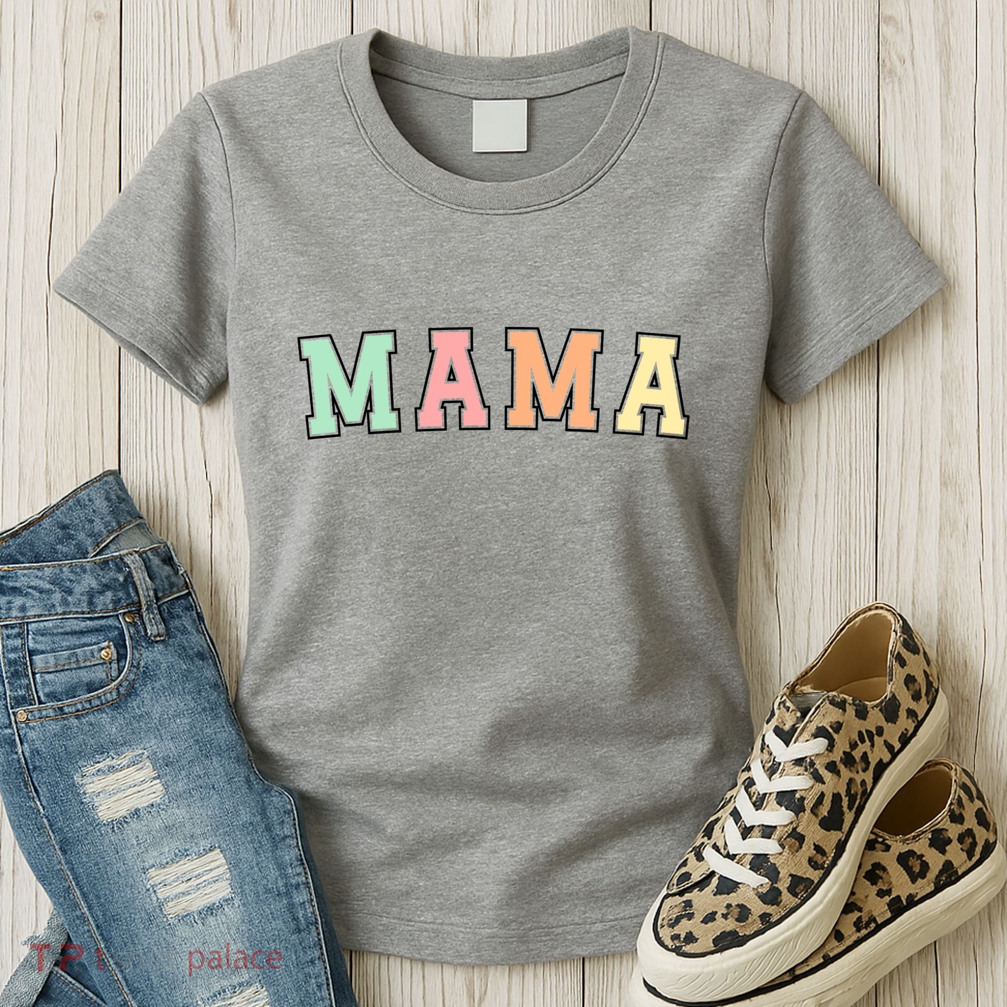 Mama Varsity Cute Mothers Day Women's T-Shirt