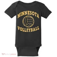 Minnesota Volleyball Classic Vintage Distressed Baby Bodysuit thumb 0