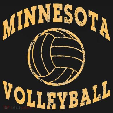 Minnesota Volleyball Classic Vintage Distressed Tall Hoodie