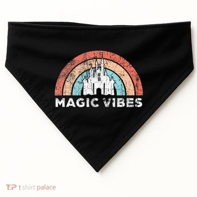 Magic Vibes Cute Matching Vacation Tops USA-Made Doggie Bandana