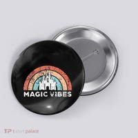 Magic Vibes Cute Matching Vacation Tops Button thumb 0
