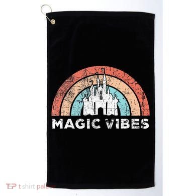 Magic Vibes Cute Matching Vacation Tops Golf Towel