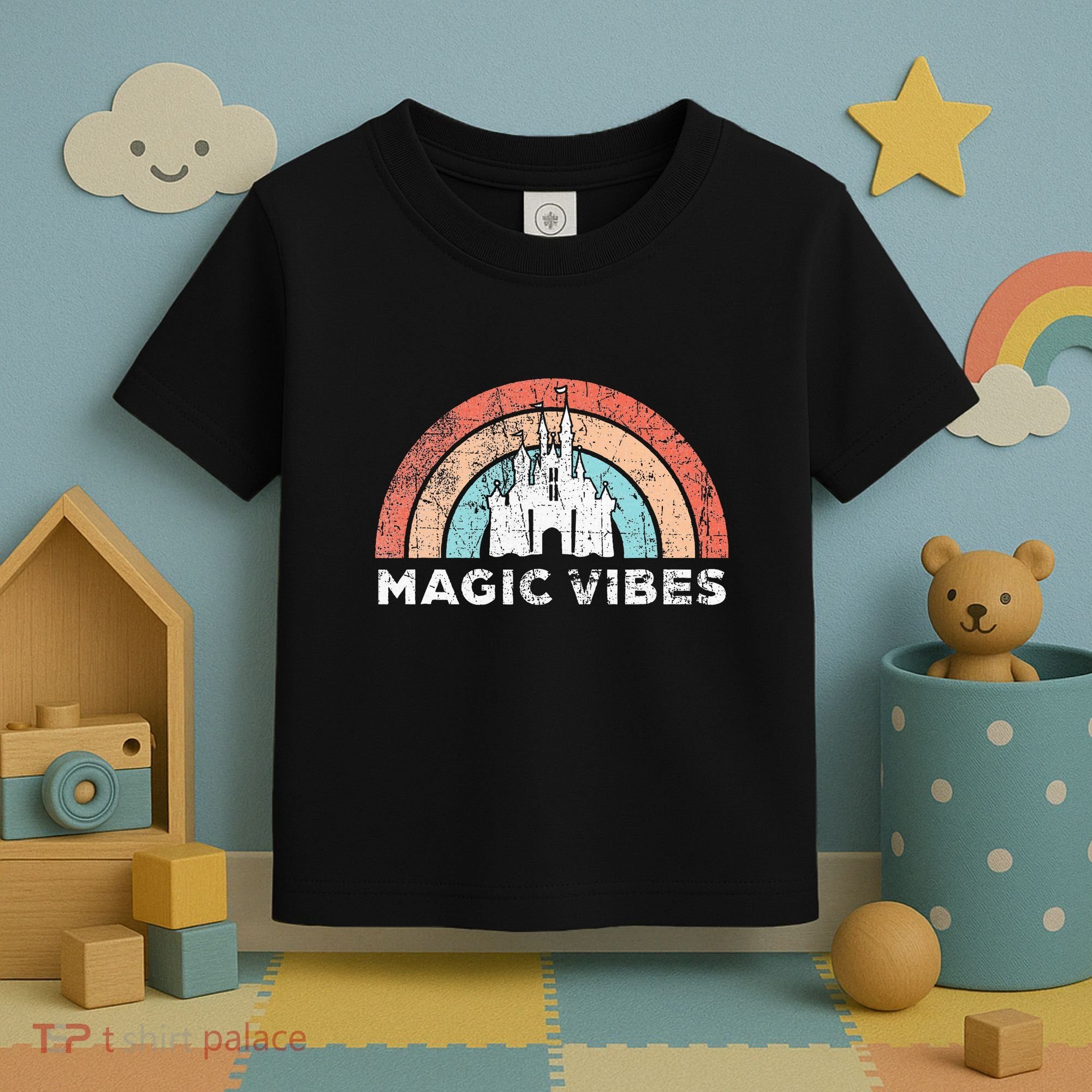 Magic Vibes Cute Matching Vacation Tops Toddler T-Shirt
