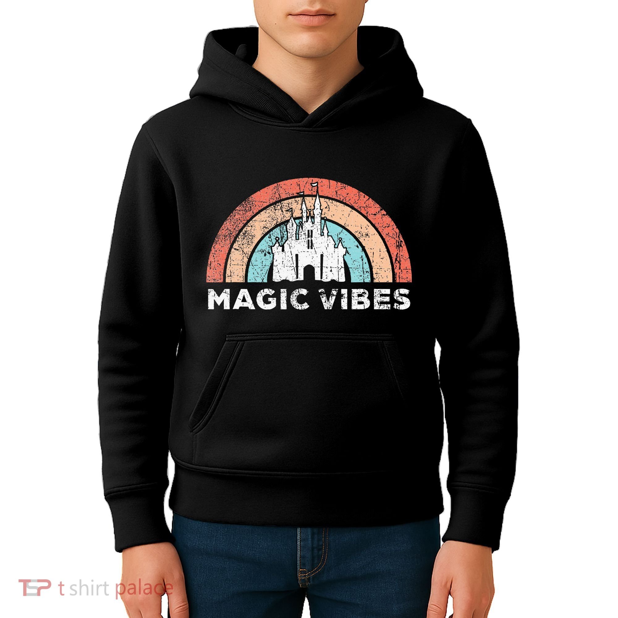Magic Vibes Cute Matching Vacation Tops Kids Hoodie