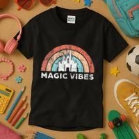 Magic Vibes Cute Matching Vacation Tops Kids T-Shirt thumb 3