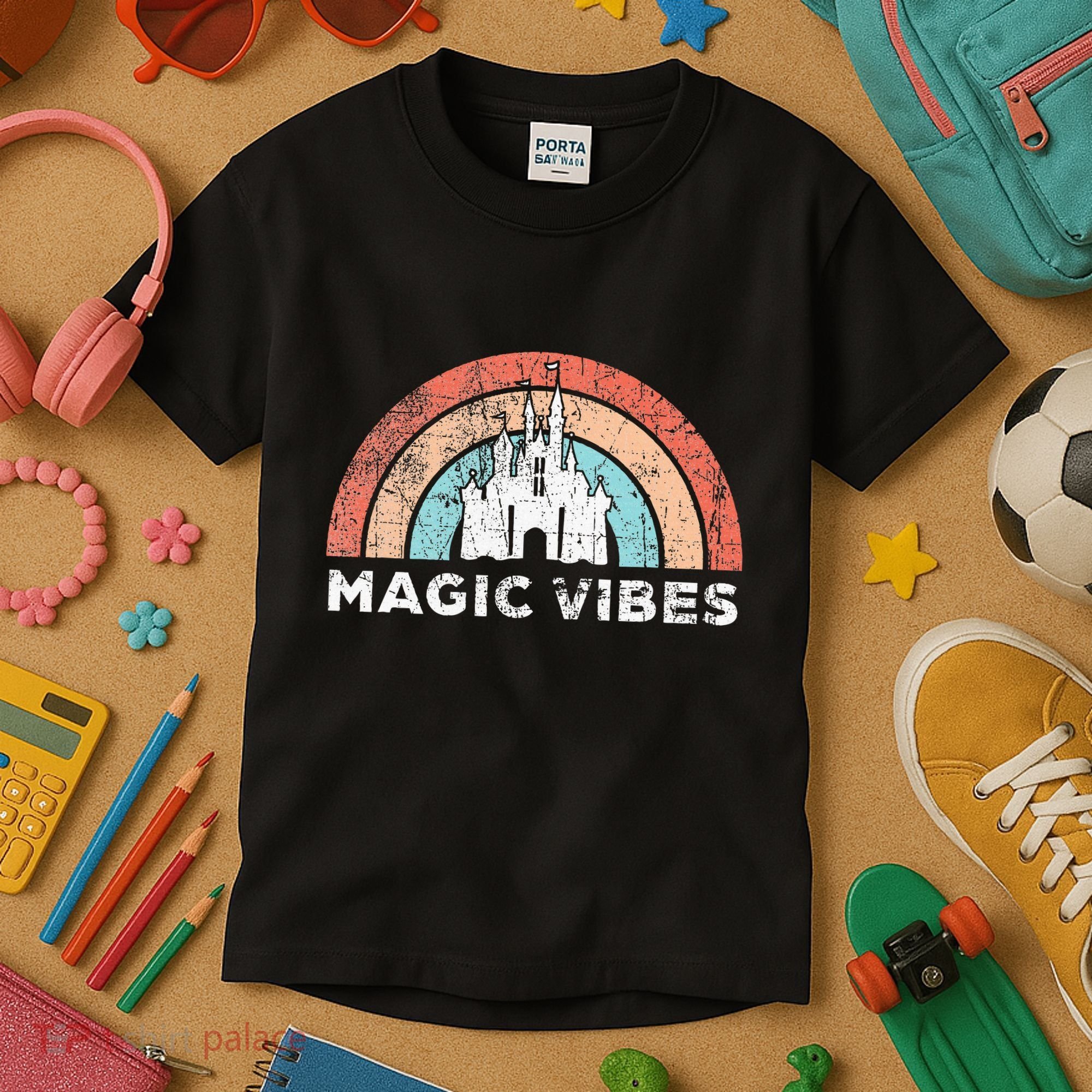 Magic Vibes Cute Matching Vacation Tops Kids T-Shirt