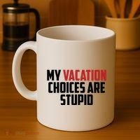My Vacation Choices Are Stupid Funny Coffee Mug thumb 4