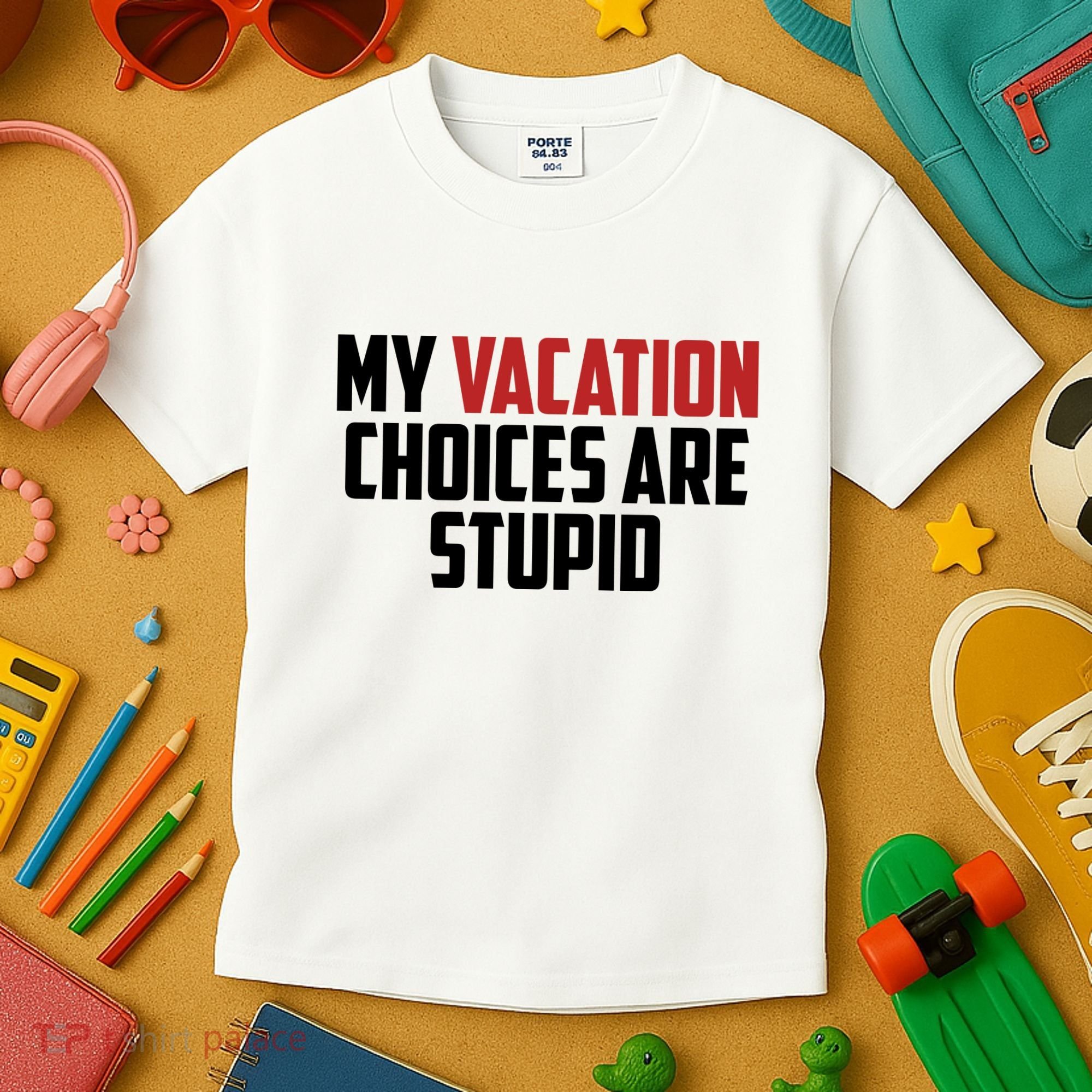 My Vacation Choices Are Stupid Funny Kids T-Shirt