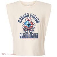 Making Vision Clear Again Funny Eye Garment-Dyed Women's Muscle Tee thumb 0