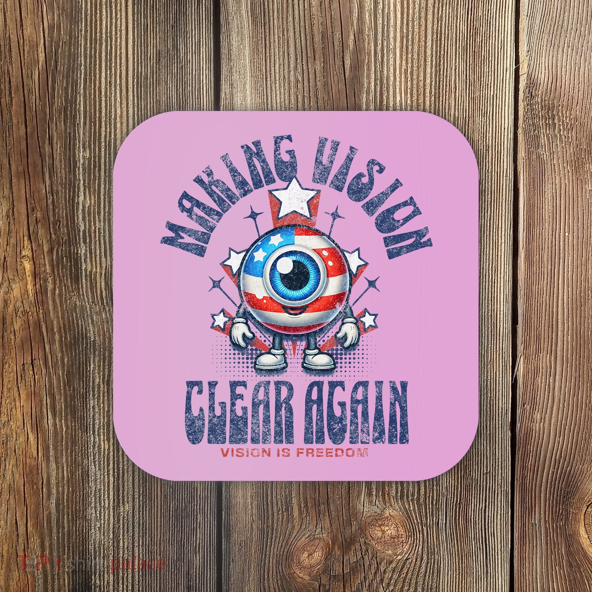 Making Vision Clear Again Funny Eye Coaster