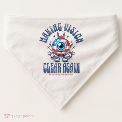 Making Vision Clear Again Funny Eye USA-Made Doggie Bandana