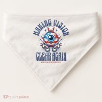 Making Vision Clear Again Funny Eye USA-Made Doggie Bandana thumb 0