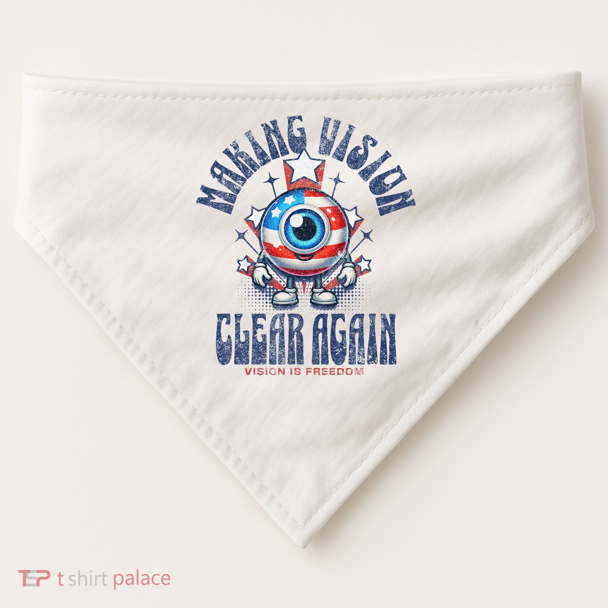 Making Vision Clear Again Funny Eye USA-Made Doggie Bandana