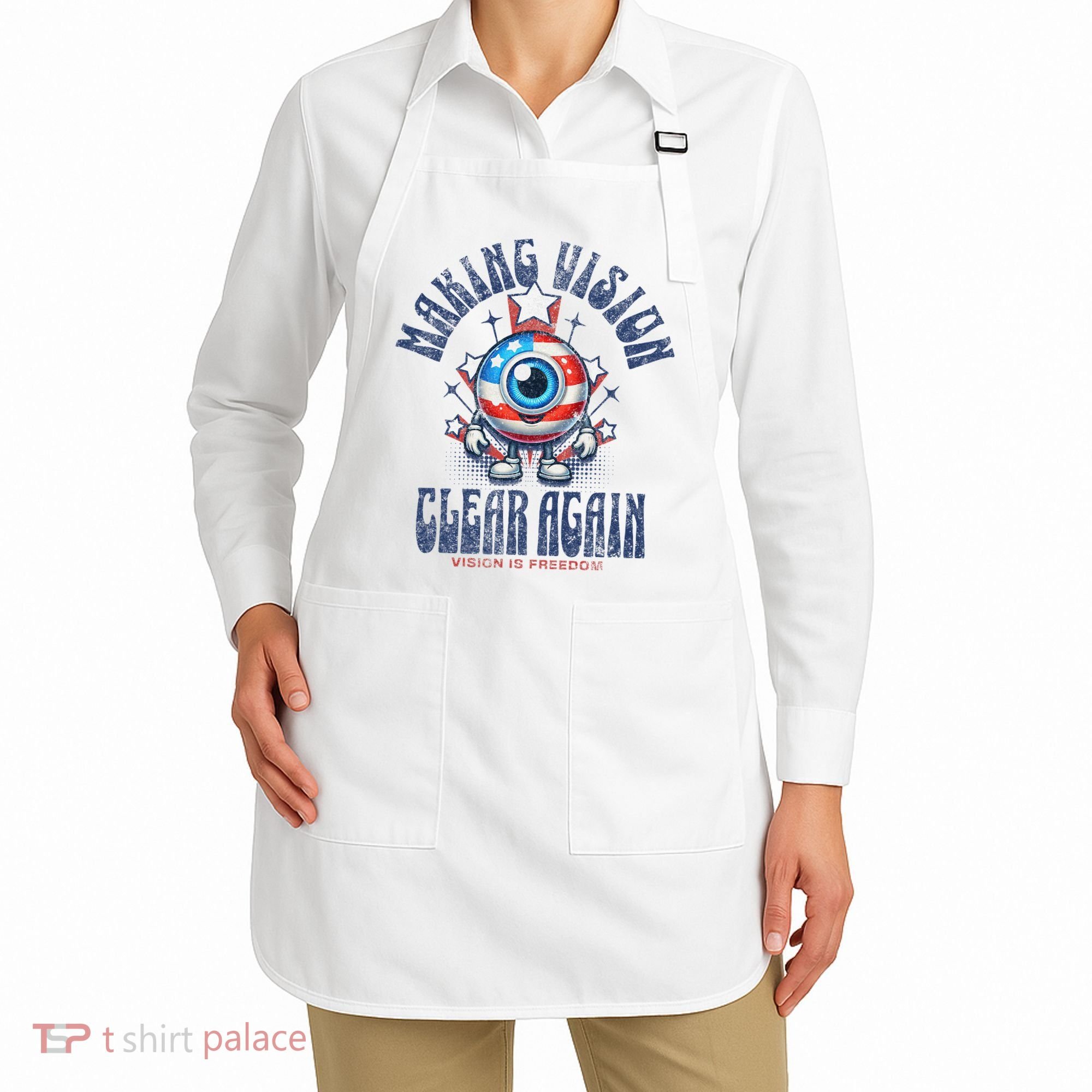Making Vision Clear Again Funny Eye Apron