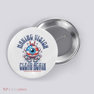Making Vision Clear Again Funny Eye Button