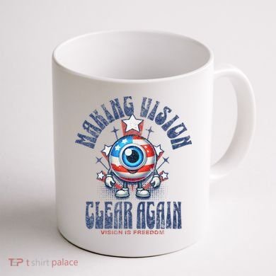 Making Vision Clear Again Funny Eye Coffee Mug back