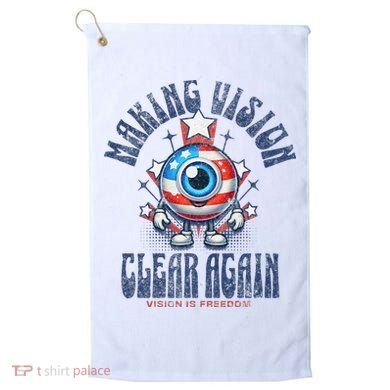 Making Vision Clear Again Funny Eye Golf Towel