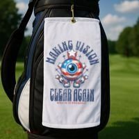 Making Vision Clear Again Funny Eye Golf Towel thumb 2