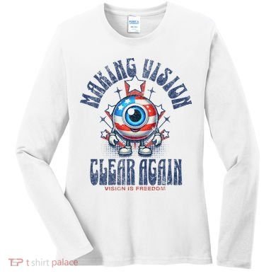 Making Vision Clear Again Funny Eye Women's Long Sleeve Shirt