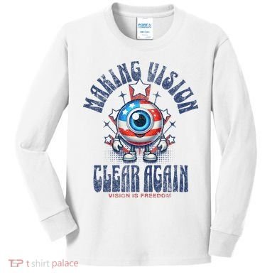 Making Vision Clear Again Funny Eye Kids Long Sleeve Shirt