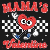 Mamas Valentine Cute Heart Retro Gift Backpack thumb 2