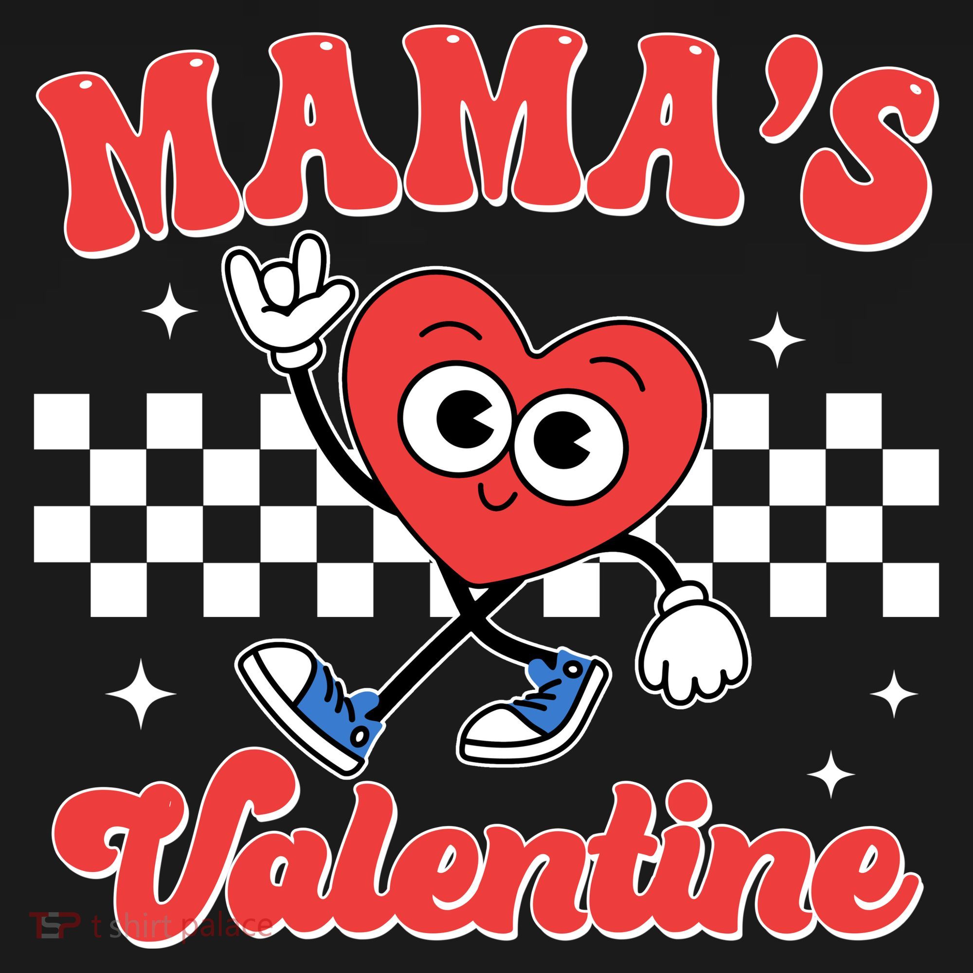 Mamas Valentine Cute Heart Retro Gift Backpack
