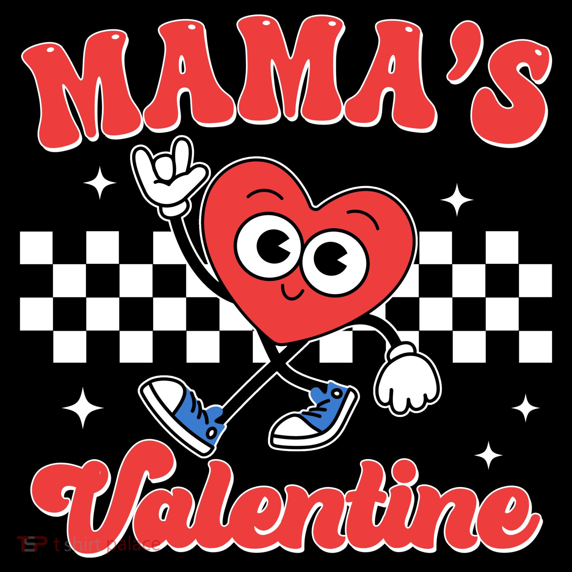 Mamas Valentine Cute Heart Retro Gift Coaster