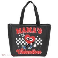 Mamas Valentine Cute Heart Retro Gift Tote Bag thumb 0