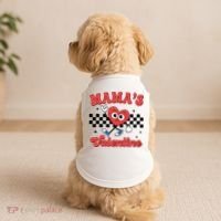 Mamas Valentine Cute Heart Retro Gift Doggie Tank thumb 2