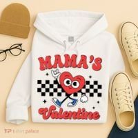Mamas Valentine Cute Heart Retro Gift Hoodie thumb 4