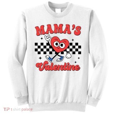Mamas Valentine Cute Heart Retro Gift Sweatshirt