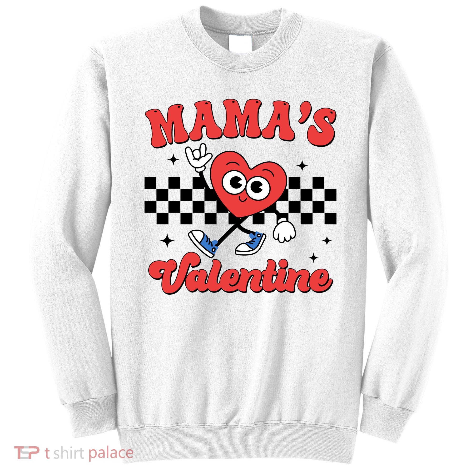 Mamas Valentine Cute Heart Retro Gift Sweatshirt