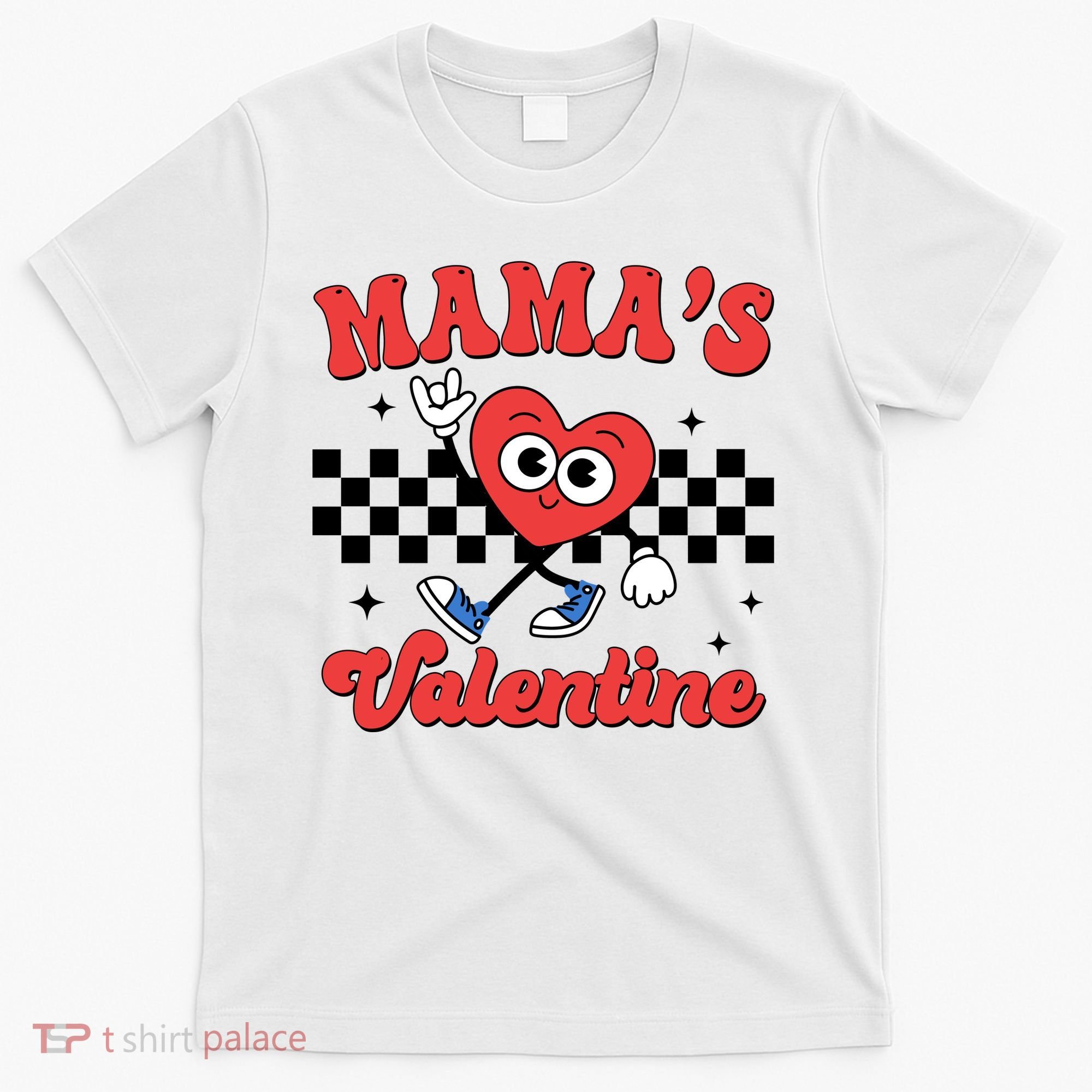 Mamas Valentine Cute Heart Retro Gift T-Shirt
