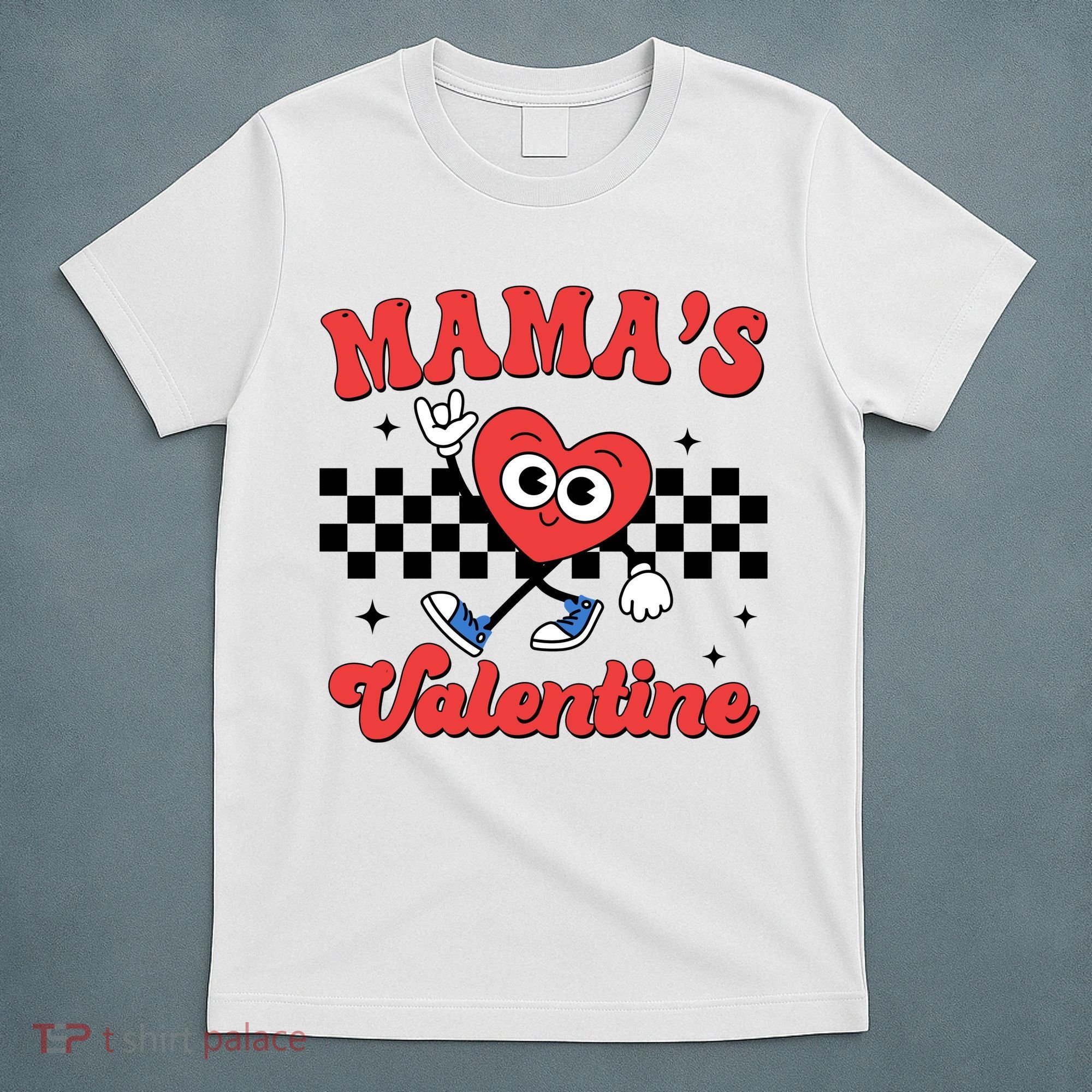 Mamas Valentine Cute Heart Retro Gift T-Shirt
