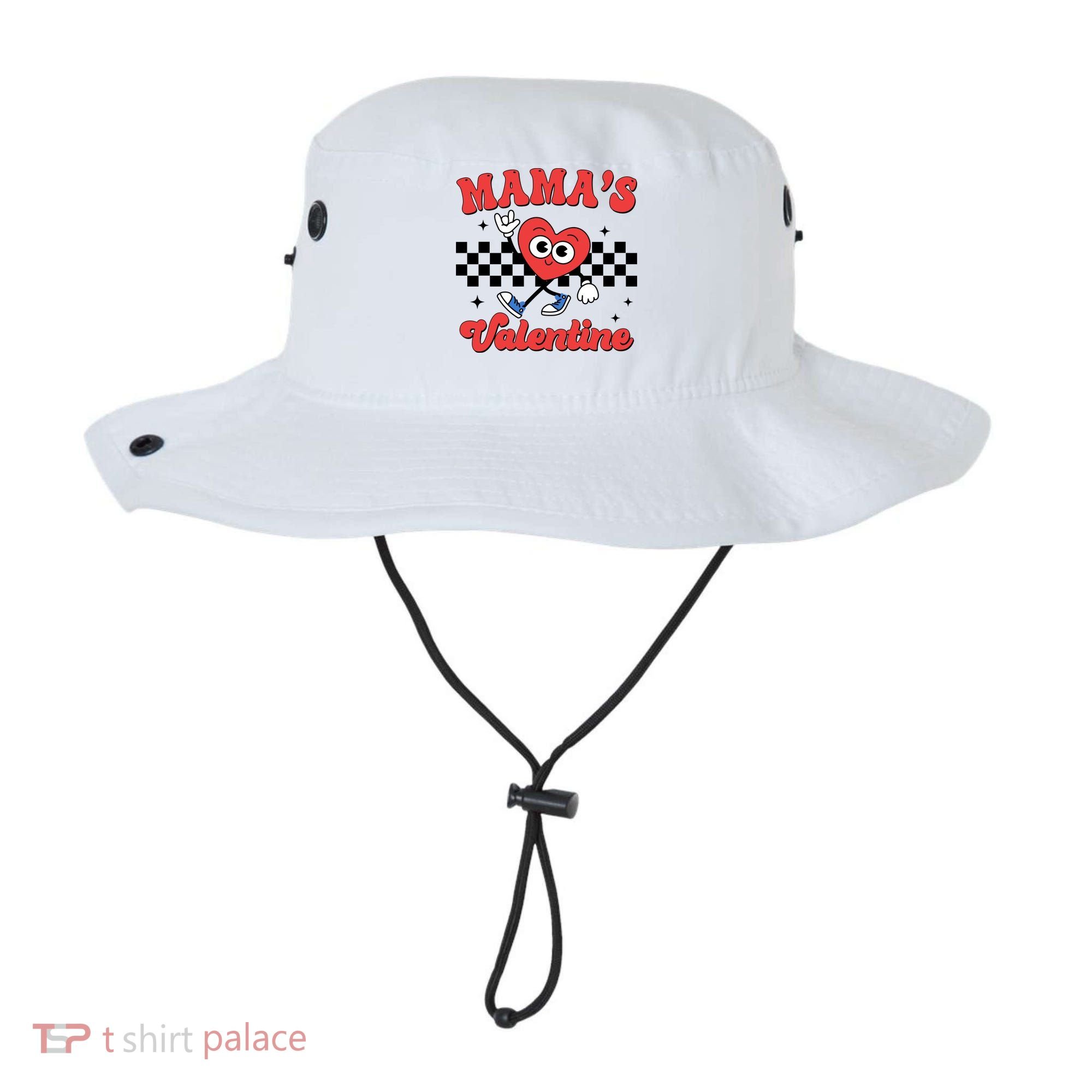 Mamas Valentine Cute Heart Retro Gift Bucket Hat