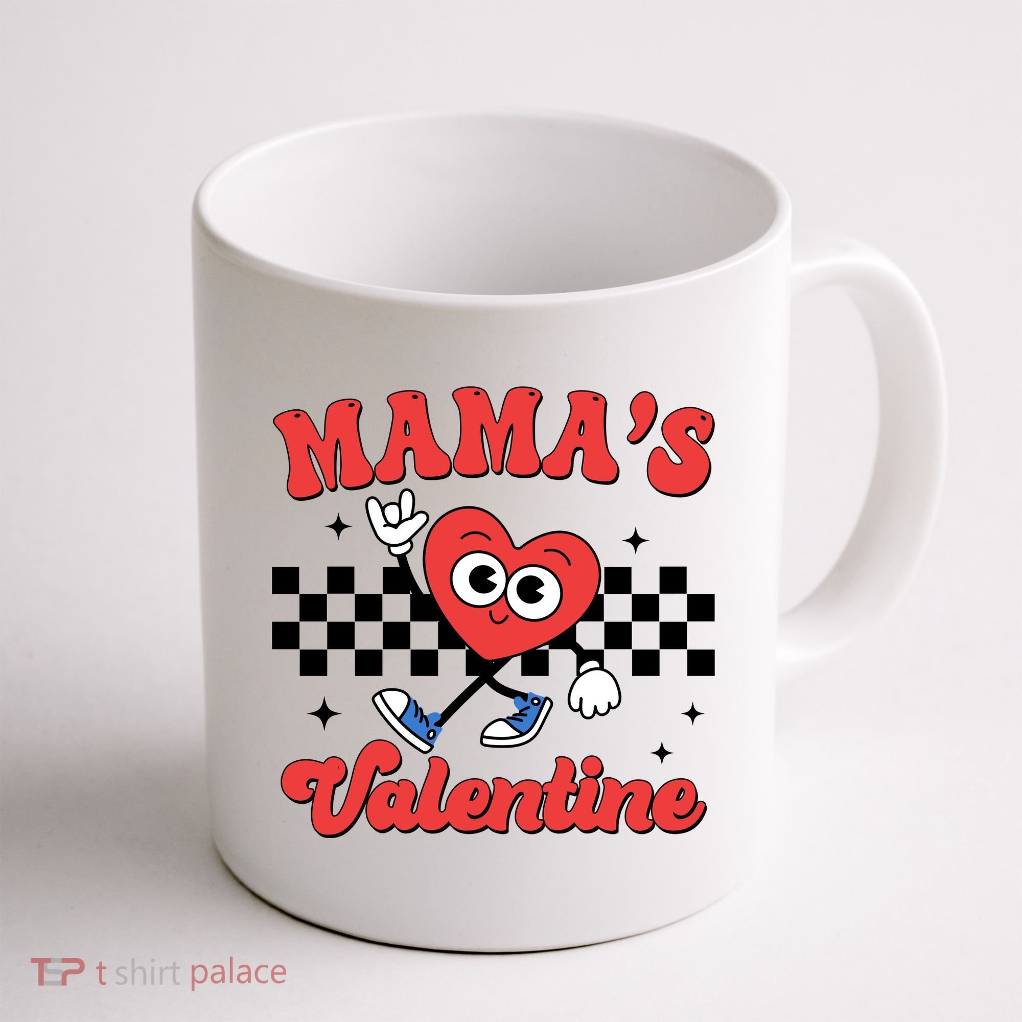 Mamas Valentine Cute Heart Retro Gift Coffee Mug