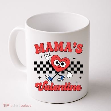 Mamas Valentine Cute Heart Retro Gift Coffee Mug