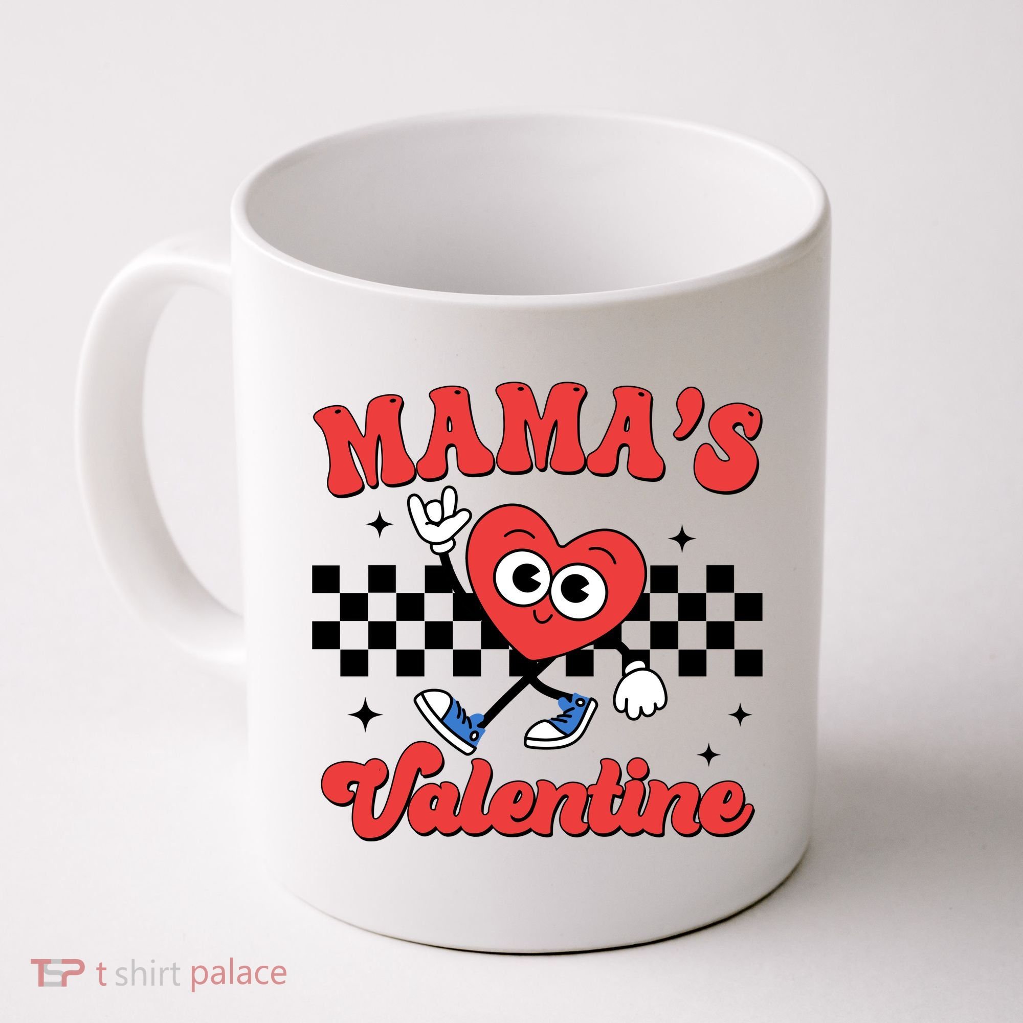 Mamas Valentine Cute Heart Retro Gift Coffee Mug
