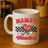 Mamas Valentine Cute Heart Retro Gift Coffee Mug thumb 4