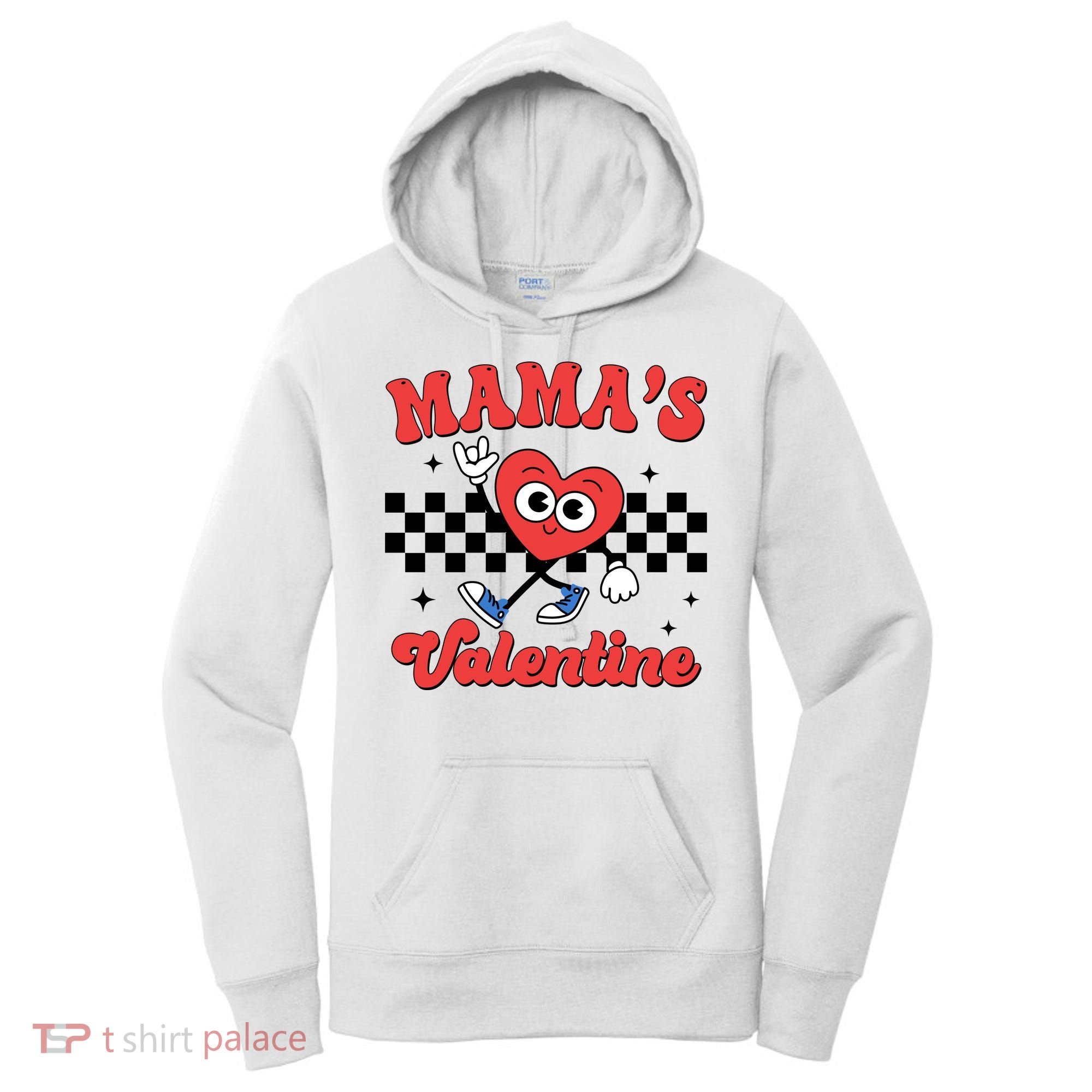 Mamas Valentine Cute Heart Retro Gift Women's Hoodie