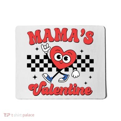 Mamas Valentine Cute Heart Retro Gift Mousepad