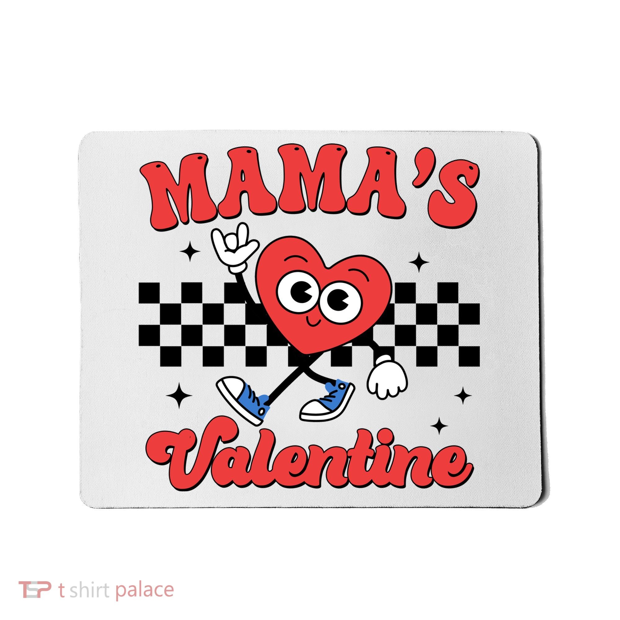 Mamas Valentine Cute Heart Retro Gift Mousepad