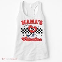 Mamas Valentine Cute Heart Retro Gift Women's Tank Top thumb 0