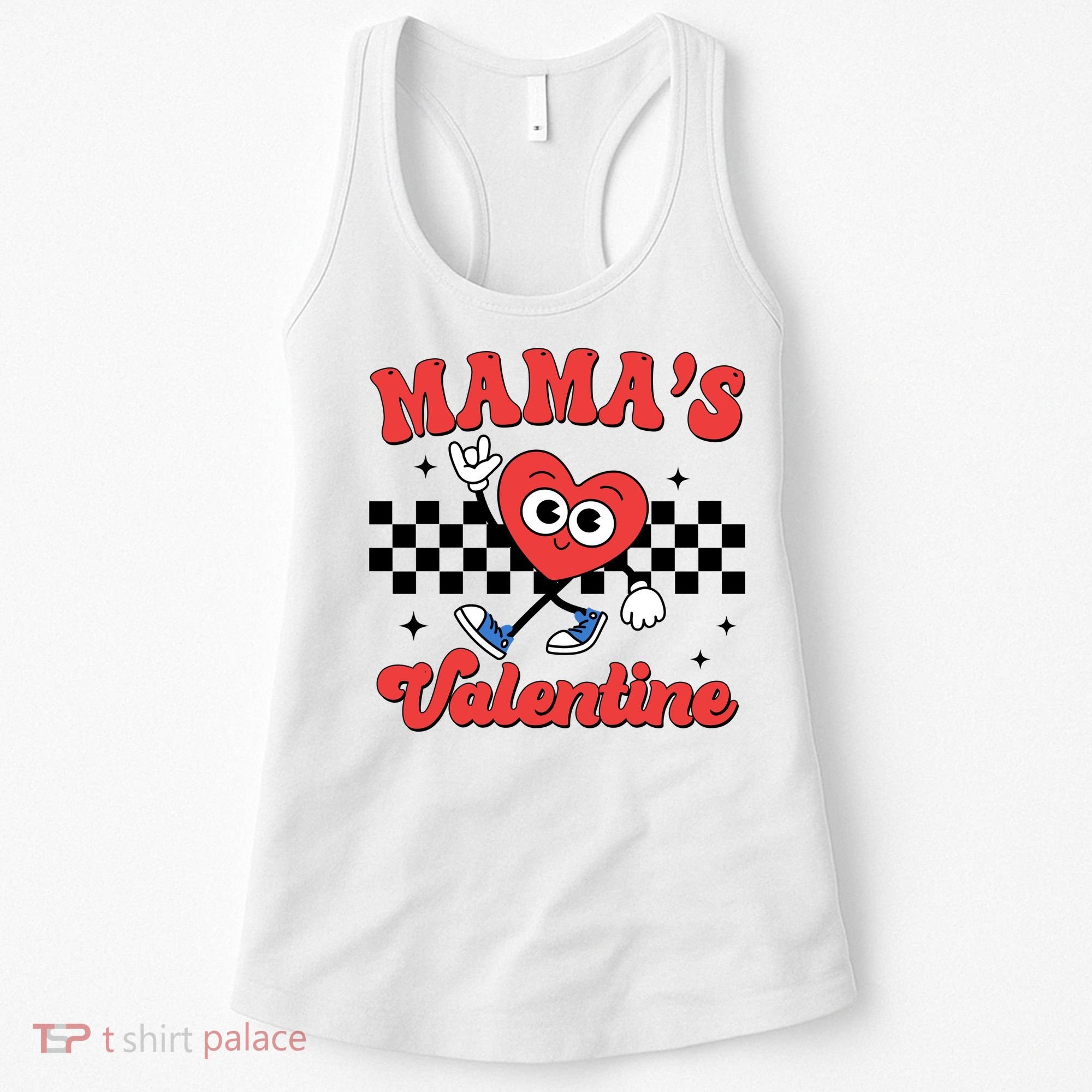 Mamas Valentine Cute Heart Retro Gift Women's Tank Top